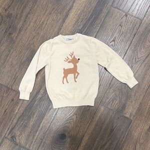 Cream Reindeer Sweater